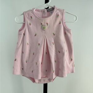 Vintage Carter’s pink bubble romper size 12 months